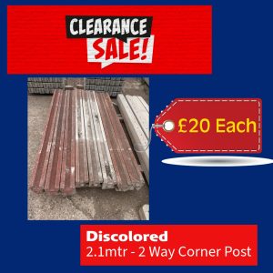 Discolored 2-Way Concrete Fence Posts – Priced to Clear!