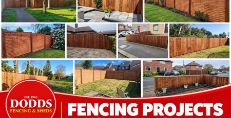 Garden fencing projects completed using Dodds fencing materials