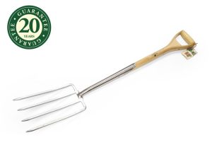 Greenman Stainless Steel Digging Fork (18cm Head) with Ash Handle