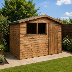 Rosedale 10' x 6' Shiplap Shed Light Oak – Delivered & Installed