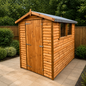 Mulgrave 8' x 5' Log Lap Shed – Delivered & Installed