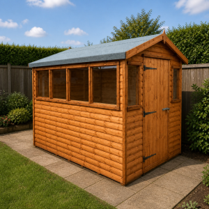 Helmsley 8' x 6' Potting Shed Golden – Delivered & Installed