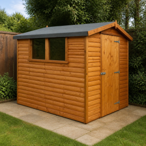 Mulgrave 8' x 6' Log Lap Shed Golden – Delivered & Installed